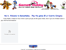 Tablet Screenshot of gameshubby.weebly.com