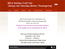 Tablet Screenshot of decacraftfair.weebly.com