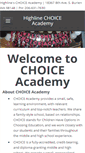 Mobile Screenshot of choiceacademy.weebly.com