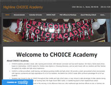 Tablet Screenshot of choiceacademy.weebly.com