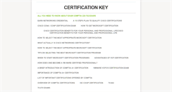 Desktop Screenshot of certificationkey.weebly.com