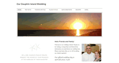 Desktop Screenshot of ourdauphinislandwedding.weebly.com