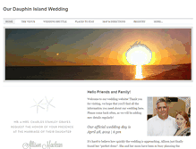 Tablet Screenshot of ourdauphinislandwedding.weebly.com