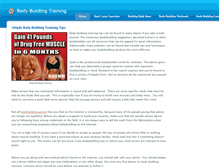 Tablet Screenshot of bodybuildingtraining.weebly.com