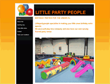 Tablet Screenshot of littlepartypeople.weebly.com
