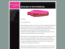 Tablet Screenshot of bartendersatwork.weebly.com