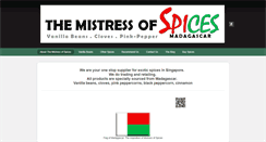 Desktop Screenshot of mistressofspices.weebly.com