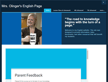 Tablet Screenshot of olingerenglish.weebly.com