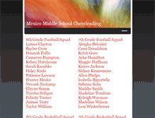 Tablet Screenshot of mexicomiddleschoolcheerleading.weebly.com