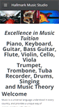 Mobile Screenshot of hallmarkmusicstudio.weebly.com