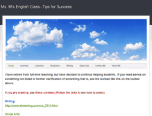 Tablet Screenshot of msmsenglishclass.weebly.com