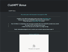 Tablet Screenshot of clubwptbonus.weebly.com