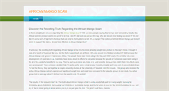 Desktop Screenshot of africanmangoscams.weebly.com