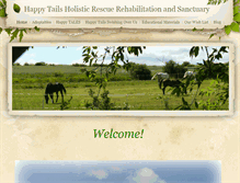Tablet Screenshot of happytailsholisticrescue.weebly.com