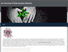 Tablet Screenshot of anoverviewofkidskaraokemachine.weebly.com