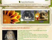 Tablet Screenshot of lopsydaisybunnies.weebly.com