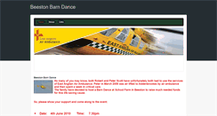 Desktop Screenshot of beestonbarndance.weebly.com