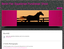 Tablet Screenshot of berlinfairequestrianfundraisershow.weebly.com