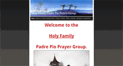 Desktop Screenshot of holyfamilypadrepioprayergroup.weebly.com