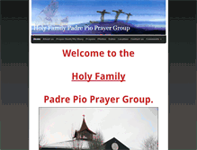 Tablet Screenshot of holyfamilypadrepioprayergroup.weebly.com