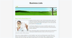 Desktop Screenshot of business-list.weebly.com