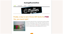 Desktop Screenshot of itunesgiftcards4free.weebly.com