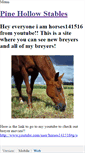 Mobile Screenshot of pinehollowstables.weebly.com