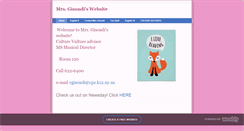 Desktop Screenshot of mrsgisondiswebsite.weebly.com