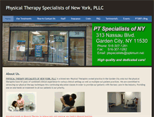 Tablet Screenshot of physicaltherapyspecialistsofny.weebly.com