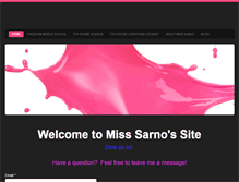 Tablet Screenshot of misssarno.weebly.com