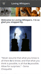 Mobile Screenshot of lovingwhispers.weebly.com