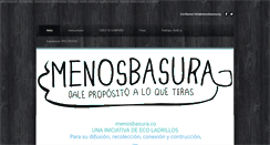 Desktop Screenshot of menosbasura.weebly.com