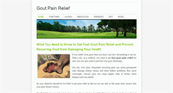 Desktop Screenshot of goutpainrelief.weebly.com