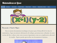 Tablet Screenshot of matematicasenlinea.weebly.com