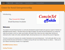 Tablet Screenshot of centerforsocialentrepreneurship.weebly.com