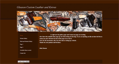 Desktop Screenshot of gleasoncustomleatherandknives.weebly.com