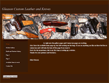 Tablet Screenshot of gleasoncustomleatherandknives.weebly.com