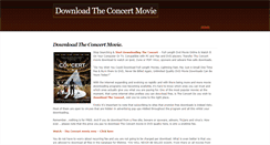Desktop Screenshot of downloadtheconcertmovie.weebly.com