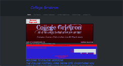 Desktop Screenshot of collegegridiron.weebly.com