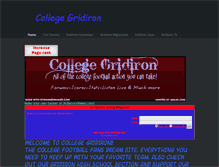 Tablet Screenshot of collegegridiron.weebly.com