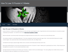 Tablet Screenshot of howtolose15poundsin3weeks.weebly.com