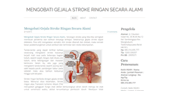 Desktop Screenshot of mengobatigejalastrokesecaraalami.weebly.com