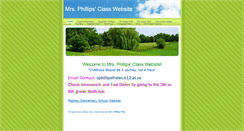 Desktop Screenshot of mrsphillipsclass.weebly.com