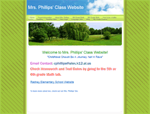 Tablet Screenshot of mrsphillipsclass.weebly.com
