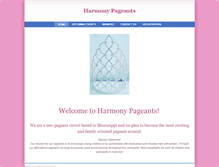 Tablet Screenshot of harmonypageants.weebly.com