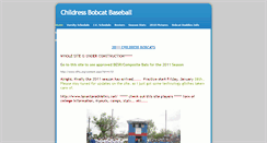 Desktop Screenshot of bobcatbaseball.weebly.com