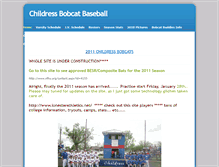 Tablet Screenshot of bobcatbaseball.weebly.com