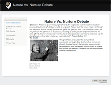 Tablet Screenshot of naturevsnurturedebate.weebly.com