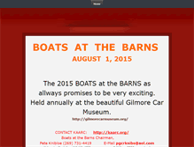 Tablet Screenshot of boatsatthebarns.weebly.com