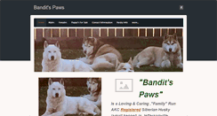 Desktop Screenshot of banditspaws.weebly.com